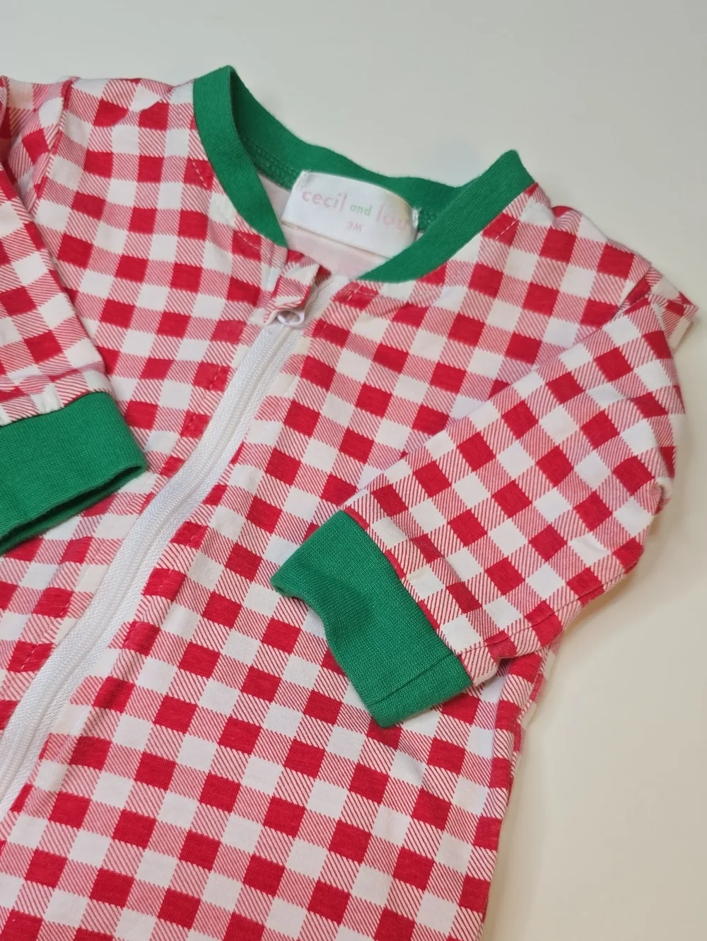 Cecil Red Gingham Holiday Pajamas